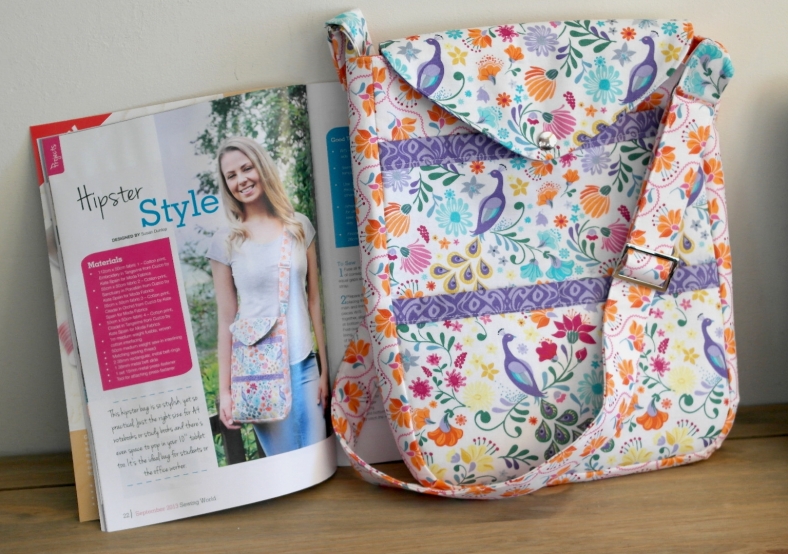 Hipster Bag project by Susan Dunlop in Sewing World Magazine