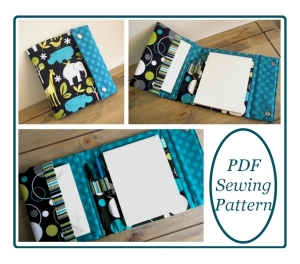 Writing set cover sewing pattern